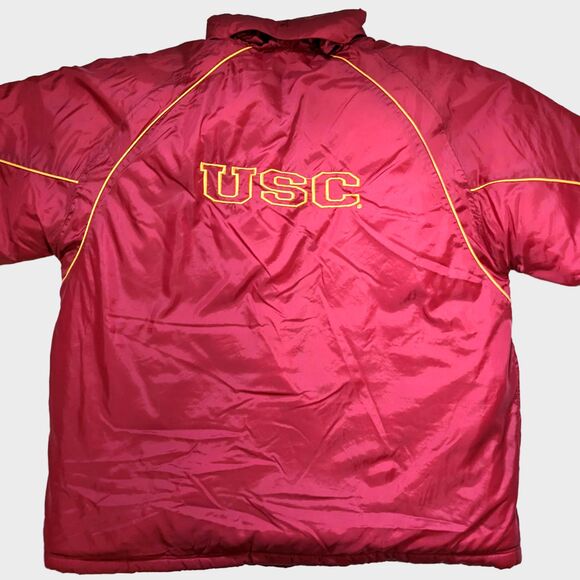 Vintage USC Trojans Starter Puffer Jacket Mens XL Winter Streetwear Gorpcore - Picture 2 of 8
